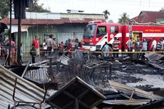 5 Toko Ludes Terbakar di Pasar Geudong Aceh Utara, Diduga Akibat Arus Pendek