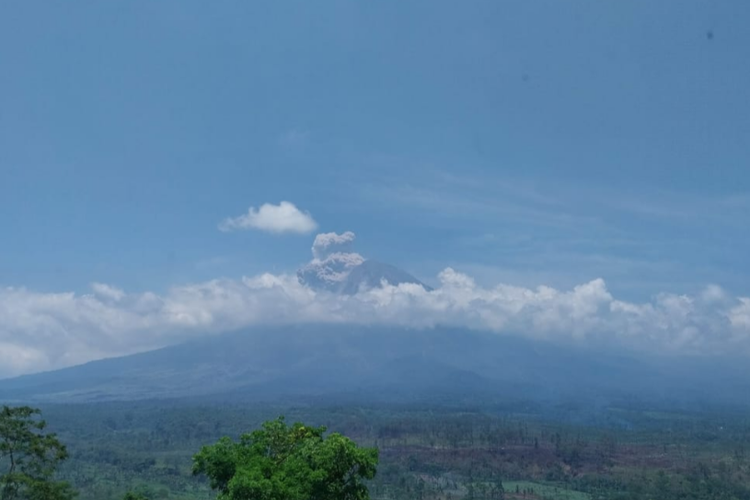 Erupsi Gunung Semeru luncurkan APG 1 KM, Rabu (8/11/2023)