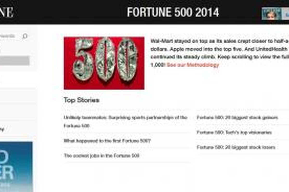 Majalah Fortune kembali merilis 500 perusahaan top dunia