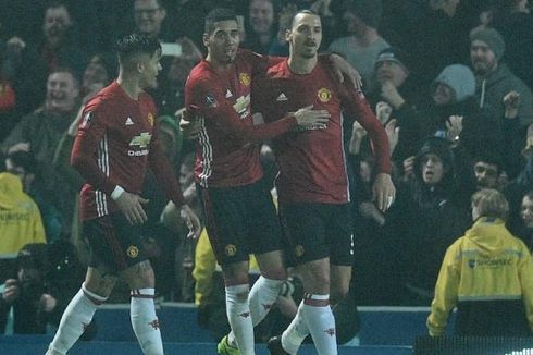 Zlatan Ibrahimovic Antar Man United ke Perempat Final Piala FA