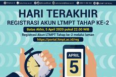 Hari Ini Terakhir! Registrasi Akun LTMPT Tahap II, Simak Caranya