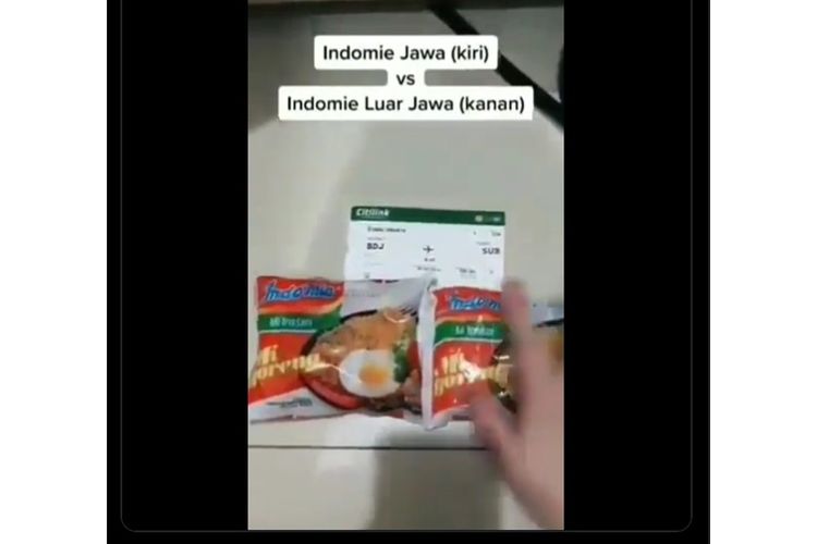 Viral video warganet temukan perbedaan Indomie goreng Jawa dan luar Jawa
