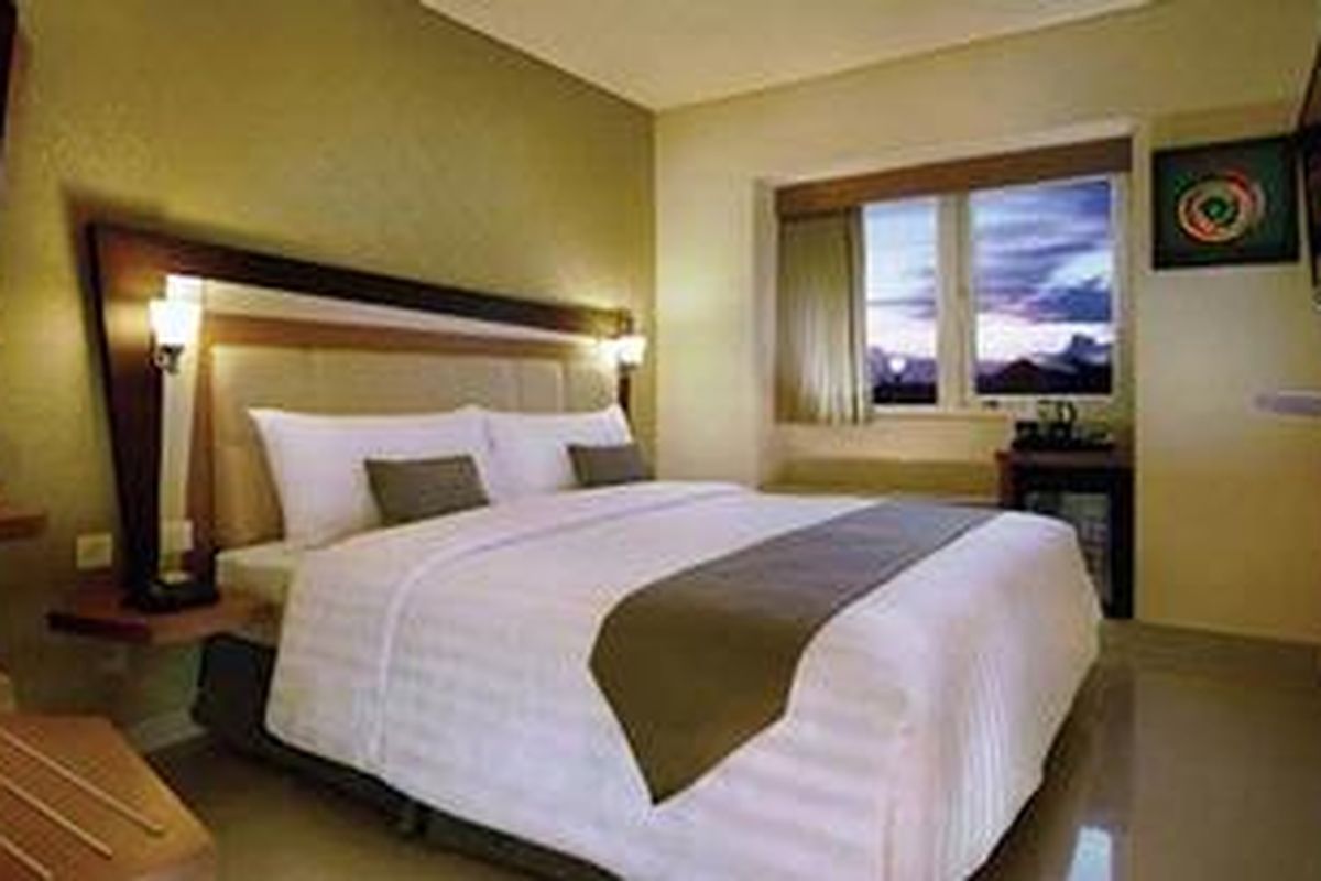 Kamar di hotel Neo Legian.