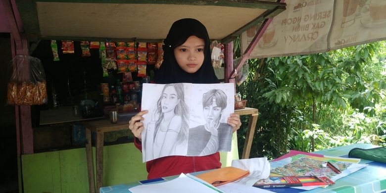 Kisah Febby Gadis Yang Piawai Gambar Sketsa Wajah Tak Bisa Lanjut Ke Sma Karena Biaya Halaman All Kompas Com