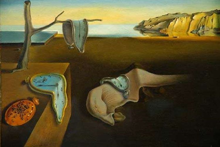 Lukisan surealis karya Salvadir Dali yang paling dikenal, The Persistence of Memory.