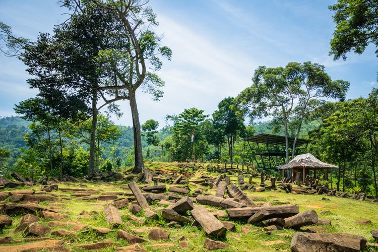 Situs Megalitikum di Gunung Padang, Cianjur, Jawa Barat. 