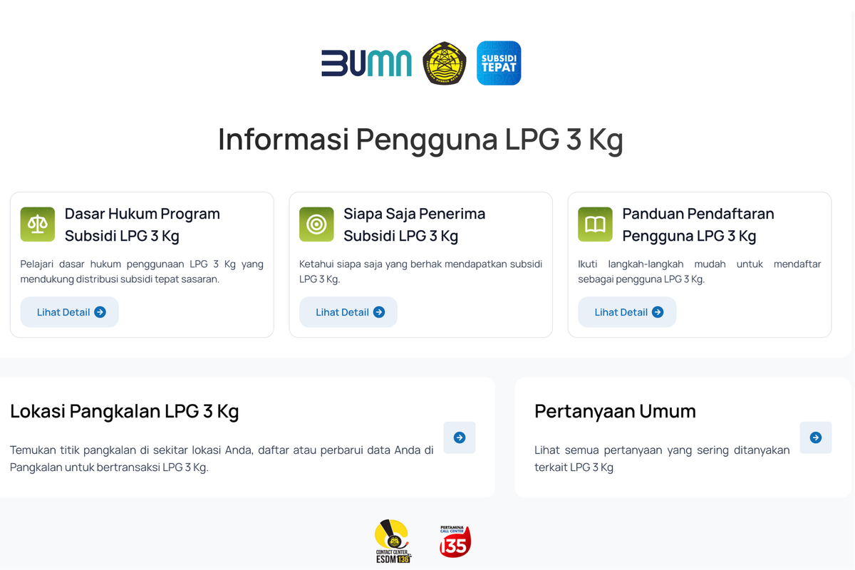 Tangkapan layar cek lokasi pangkalan LPG 3 KG