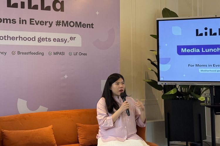 CEO Lilla, Chrisanti Indiana, dalam acara Lilla Media Luncheon di Kebayoran Baru, Jakarta Selatan, Selasa (27/1/2026).