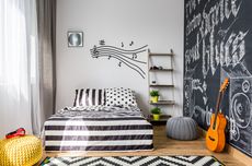 6 Ide Dekorasi Kamar Tidur Bertema Musik