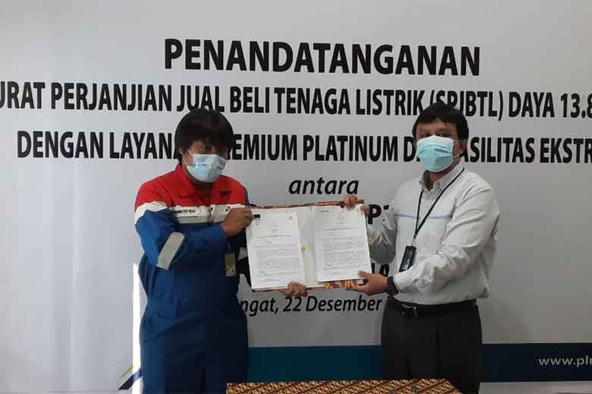 SPJBTL ditandatangani langsung oleh Manajer Pertamina EP Lirik Field Kurniawan Triyo Widodo dan Manajer PLN Unit Pelaksana Pelayanan Pelanggan Rengat Beny Indra Praja. 