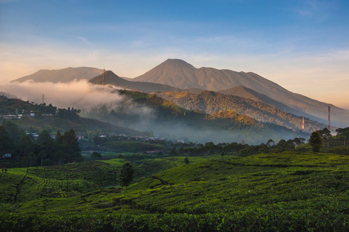 Gunung Gede Pangrango di Jawa Barat.