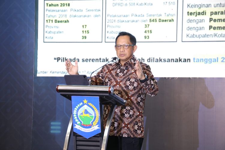 Mendagri Tito dalam acara Musrenbang di Hotel Lombok Raya, NTB, Rabu (4/6/2025)