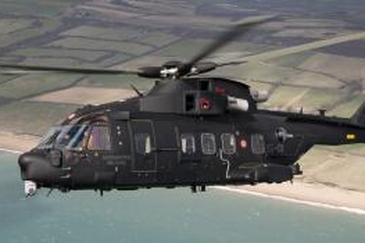 Helikopter AgustaWestland AW101 yang akan dibeli TNI Angkatan Udara untuk pesawat kepresidenan.