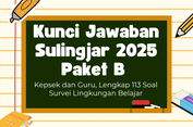 Kunci Jawaban Sulingjar 2025 Paket B Kepsek dan Guru, Lengkap 113 Soal Survei Lingkungan Belajar