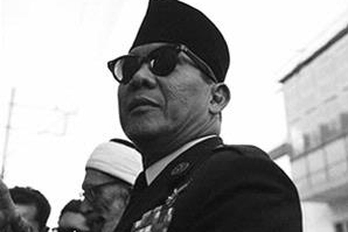 Soekarno, Presiden pertama RI saat berkunjung ke Kuwait.