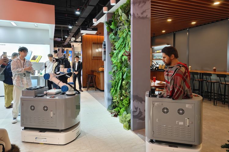 Arm robot dan model berjalan 24 jam untuk memotret berbagai sudut ambience dan lighting