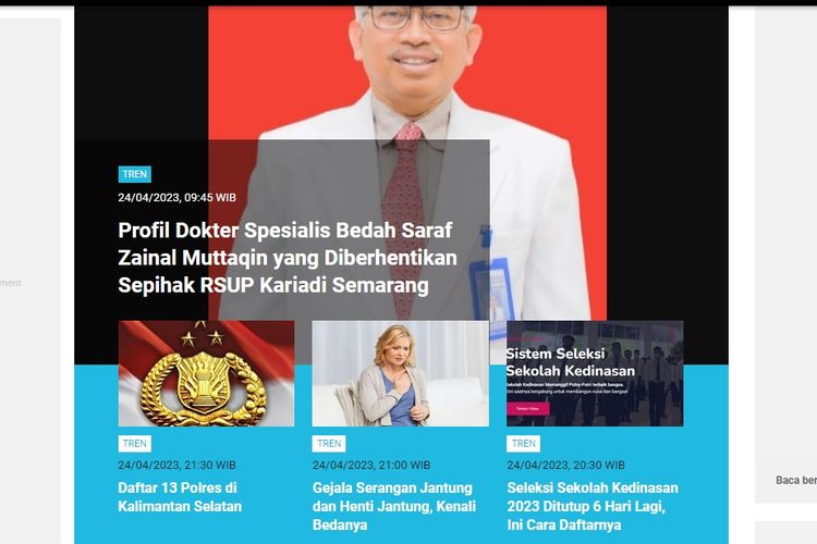 Foto : [POPULER TREN] Profil Dokter Zainal Muttaqin | Efek Samping Obat ...