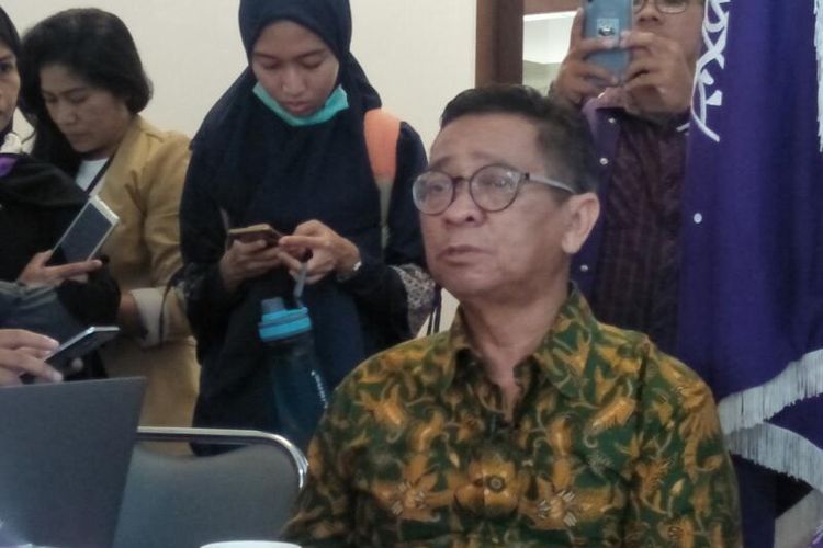 Pengurus Pusat Bidang Politik dan Kesehatan Ikatan Ahli Kesehatan Masyarat Indonesia (IAKMI) Syahrizal Syarif di Gedung Mochtar, Jakarta Pusat, Selasa (3/3/2020)