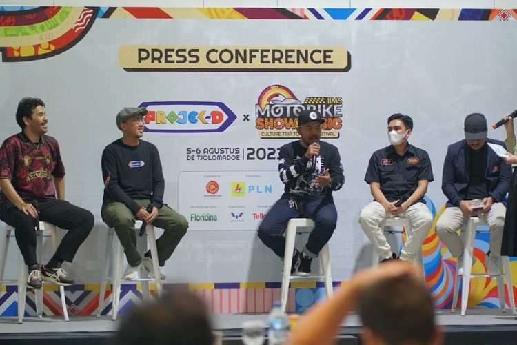 Press Conference Projek-D x IIMS Motobike Show and Music di De  pada tanggal 5-6 Agustus 2023