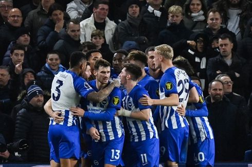 Hasil Brighton Vs Tottenham 4-2, Rentetan Kemenangan Spurs Patah