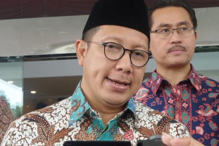 Menteri Agama Lukman Hakim Saifuddin di kompleks PTIK, Jakarta, Kamis (26/1/2017).
