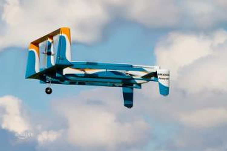 Prototipe teranyar drone Prime Air buatan Amazon