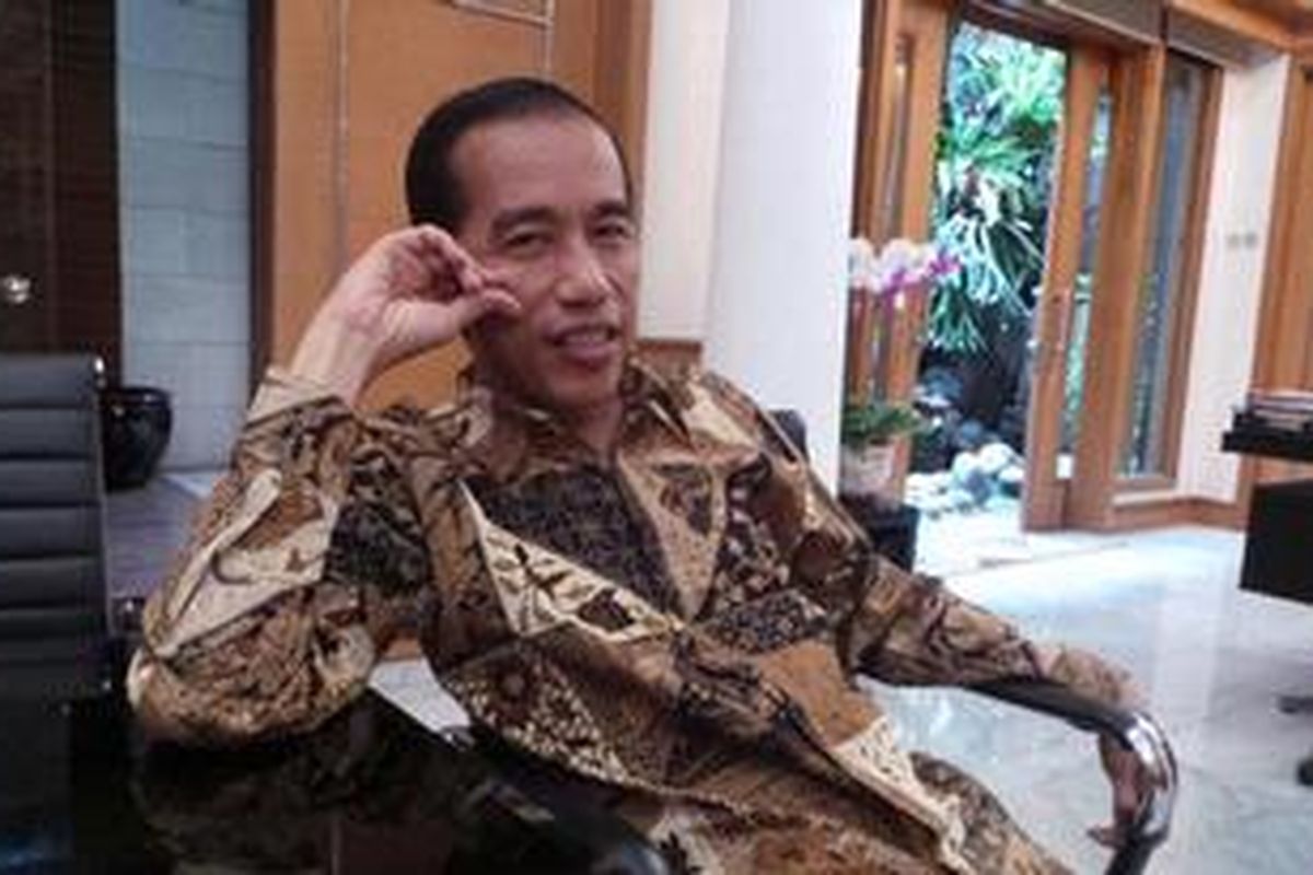 Gubernur DKI Jakarta Joko Widodo, Kamis (23/5/2013).