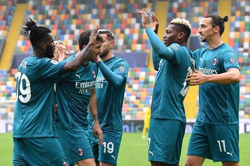 Babak I AS Roma Vs AC Milan, Gol Penalti Franck Kessie Bawa Rossoneri Unggul