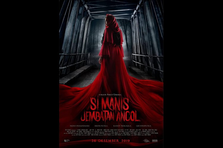 Indah Permatasari berperan sebagai hantu Maryam dalam film horor Si Manis Jembatan Ancol (2019).
