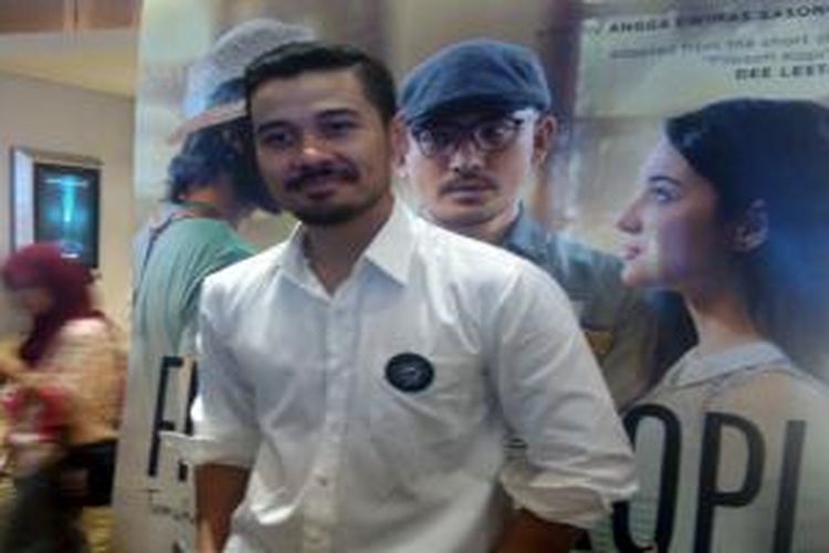 Chicco Jerikho hadir dalam press screening film Filosofi Kopi yang dibintanginya, di XXI Epicentrum Walk, Kuningan, Jakarta Selatan, Selasa (7/4/2015).