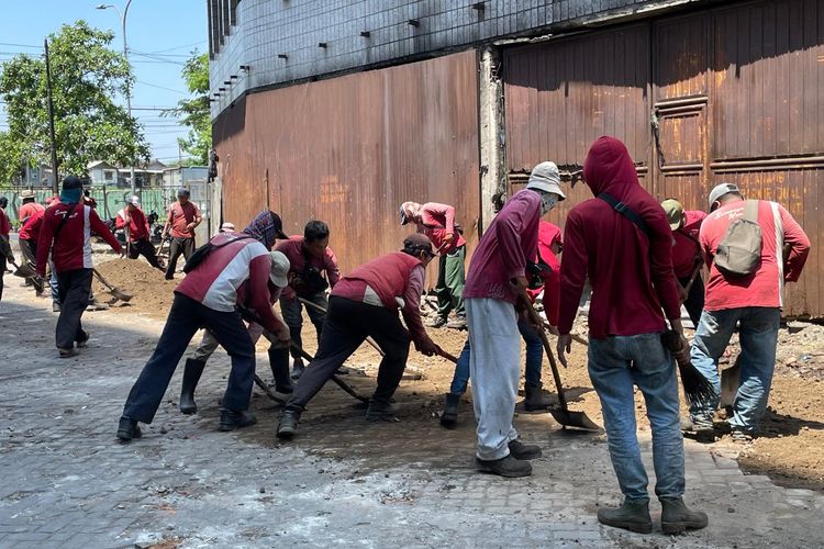 43 Pedagang Pasar Tumpah di Jalan Jagir Surabaya Direlokasi, Akses U-Turn Baru Disiapkan