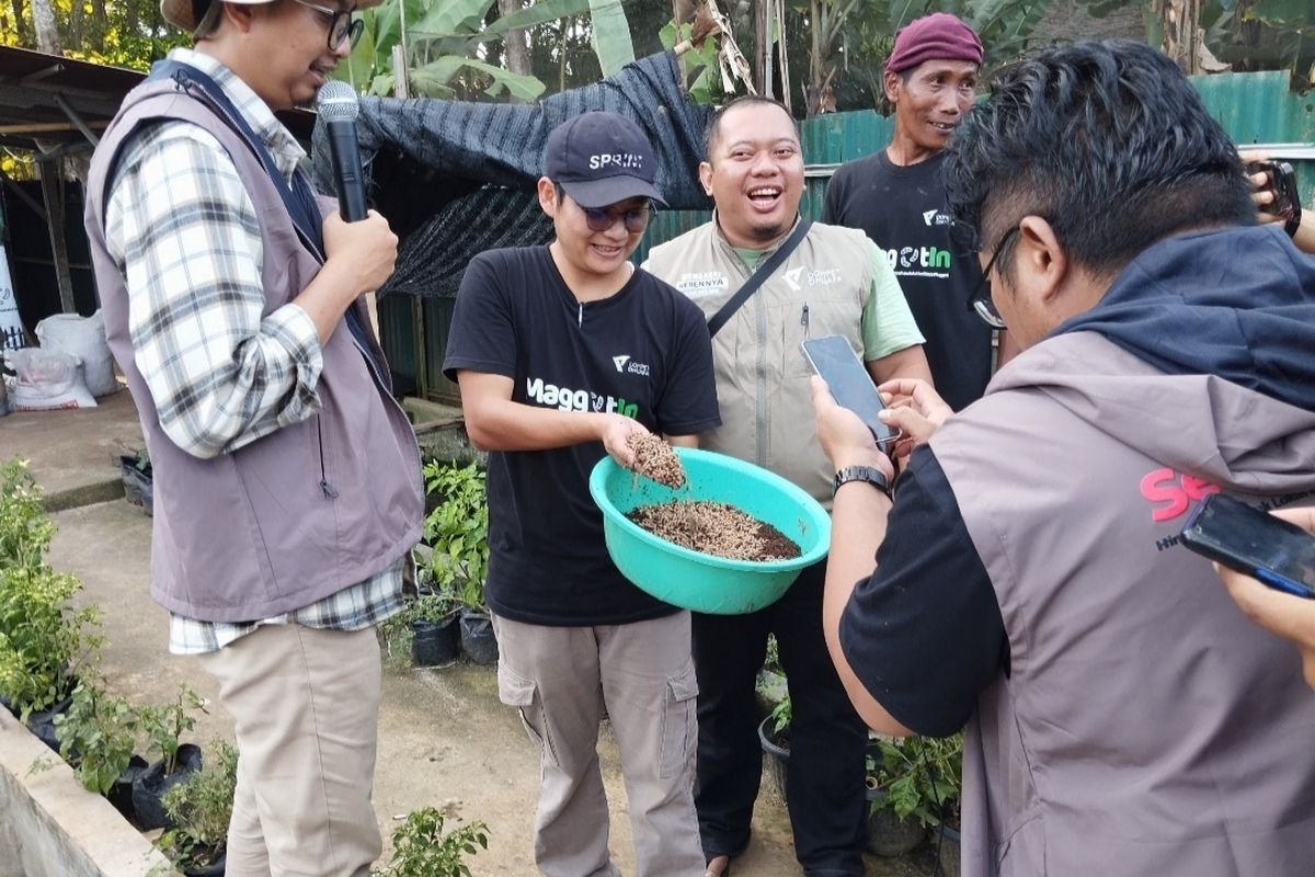 Foto Maggot dalam acara Jurnalis Press Touring: Kurban Se Ngaruh Itu yang digelar Dompet Dhuafa pada Selasa (20/5/2025).