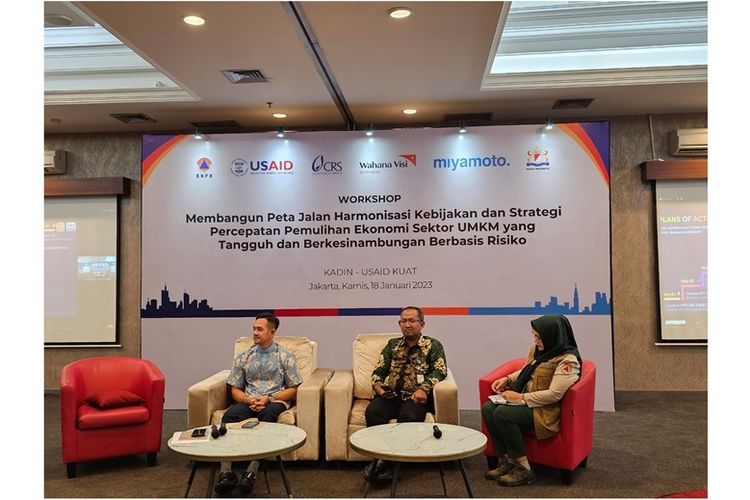 USAID KUAT dan Kadin berkomitmen untuk terus membangun ketahanan UMKM agar lebih tangguh terhadap risiki bencana.