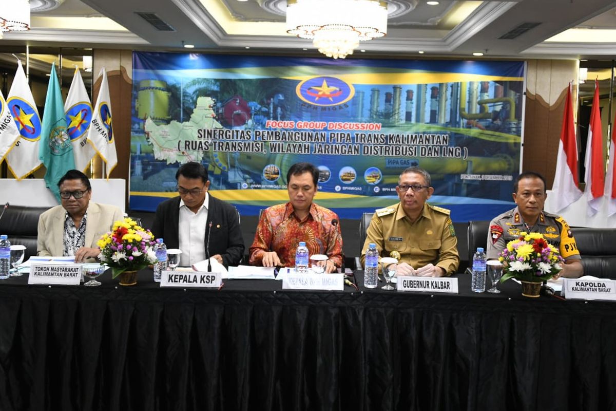 FGD BPH Migas, di Grand Mahkota Hotel Pontianak Kalimantan Barat, Selasa (3/12/2019).