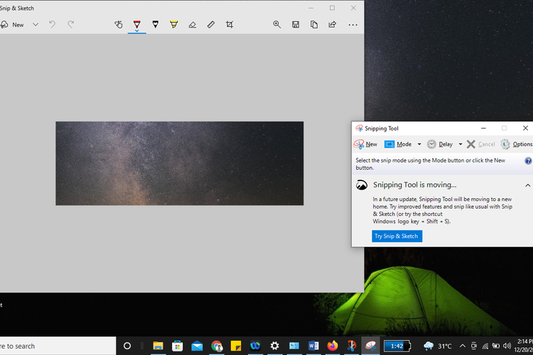 Ilustrasi cara SS di laptop Windows 10
