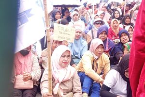 Buruh Eks Sritex Demo di PN Semarang, Tolak Pergantian Kurator