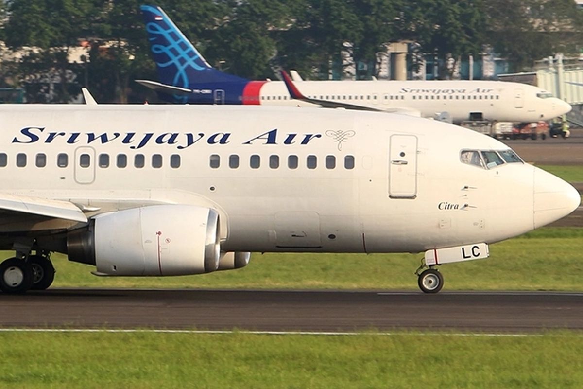 B737-500 Sriwijaya Air registrasi PK-CLC, dengan nosename Citra. Pesawat ini jatuh di perairan Kepulauan Seribu pada Sabtu (9/1/2021).