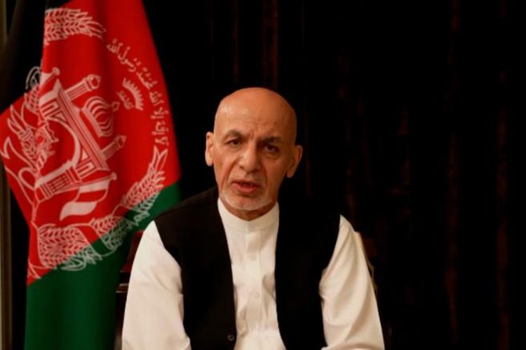 Tangkap layar pesan video Mantan presiden Afghanistan, Ashraf Ghani, setelah meninggalkan negaranya yang diklaim untuk menghindari pertumpahan darah.
