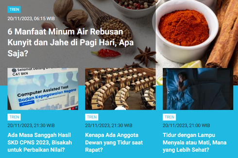 [POPULER TREN] Manfaat Minum Air Rebusan Kunyit dan Jahe I Twibbon Hari Anak Sedunia 2023