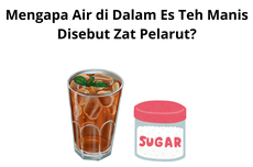 Mengapa Air di Dalam Es Teh Manis Disebut Zat Pelarut?