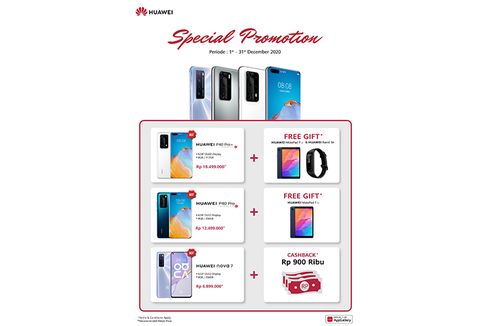 Jangan Lewatkan Promo Spesial untuk Pembelian Huawei P40 Pro+, P4- Pro, dan Nova 7 