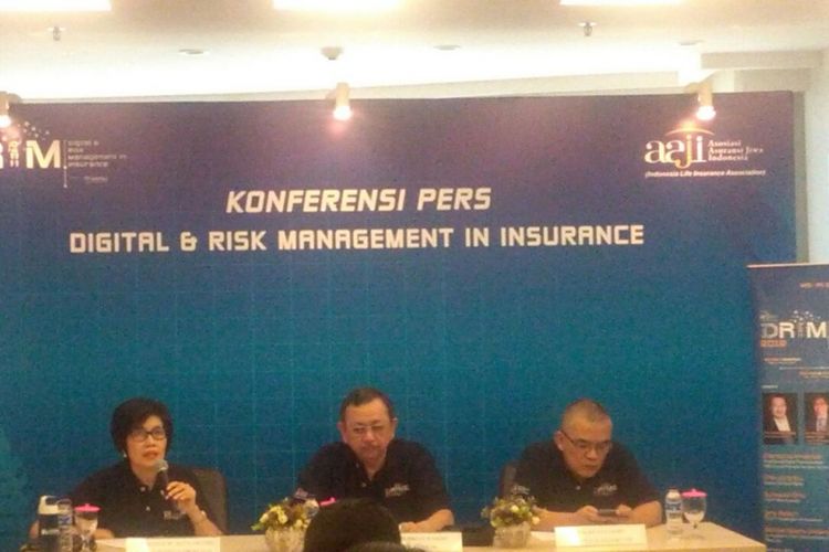 Konferensi pers Asosiasi Asuransi Jiwa Indonesia (AAJI), Rabu (24/1/2018).