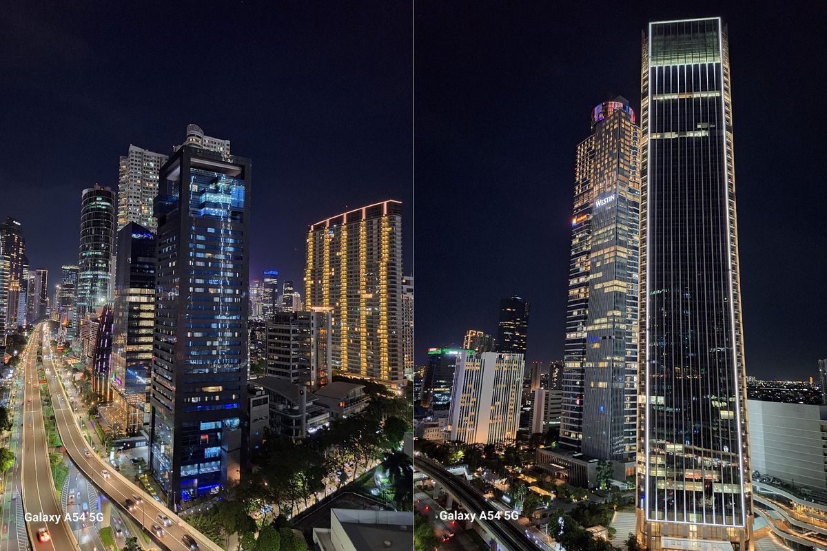 Hasil foto menggunakan fitur Nightography Galaxy A54.