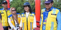 Wamen Diana Tinjau Proyek Jembatan Way Sabuk dan Jalan Kotabumi–Terbanggi Besar