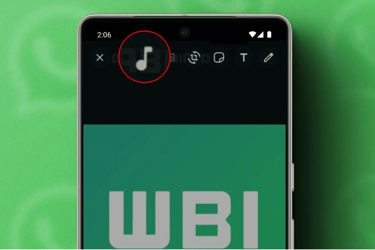 WABetaInfo membocorkan fitur musik di Status WA yang mirip dengan Instagram Stories.