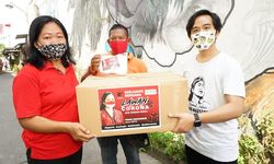 Gibran Salurkan Bantuan 8.000 Masker dari Puan Maharani