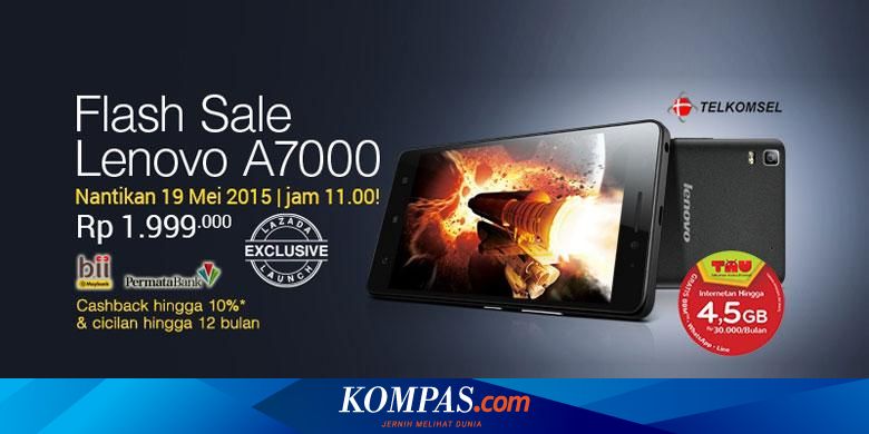 Lenovo A7000 Phablet 4g Dengan Dolby Atmos Meluncur Di Lazada 19 Mei 2015