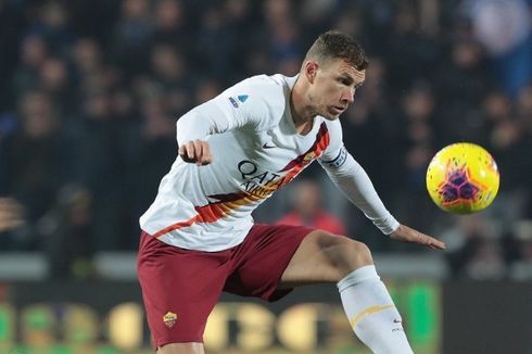 Atalanta Vs AS Roma, Edin Dzeko Bawa Tim Tamu Unggul pada Babak Pertama