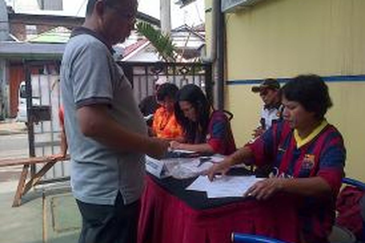 Tempat Pemungutan Suara 33 Kebon Bawang, Tanjung Priok, Jakarta Utara Gelar Pemungutan Suara Ulang, Sabtu (19/7/2014)