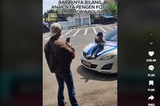 Video Seorang Bapak Berani Cegat Mobil Polisi Demi Anaknya